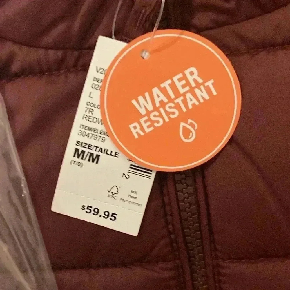 New The Children’s Place Puffer Jacket Redwood Sz. M NWT - Picture 6 of 7